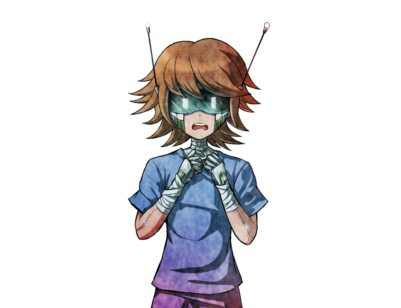Danganronpa Lab AU Chihiro Fujisaki by pommefrite official on