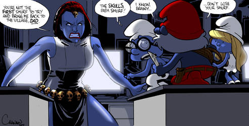 Mystique the secret Smurf