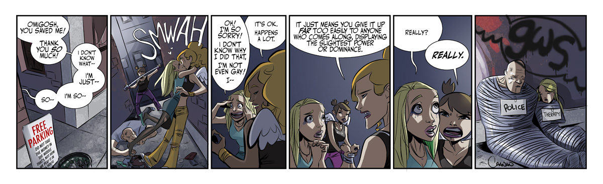 Girls with Slingshots guest strip