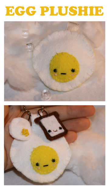 Egg on toast :: Plushie