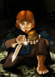 Dave the Killer Halfling by EvilEdison
