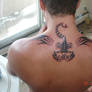 Scorpion with shoulder pieces