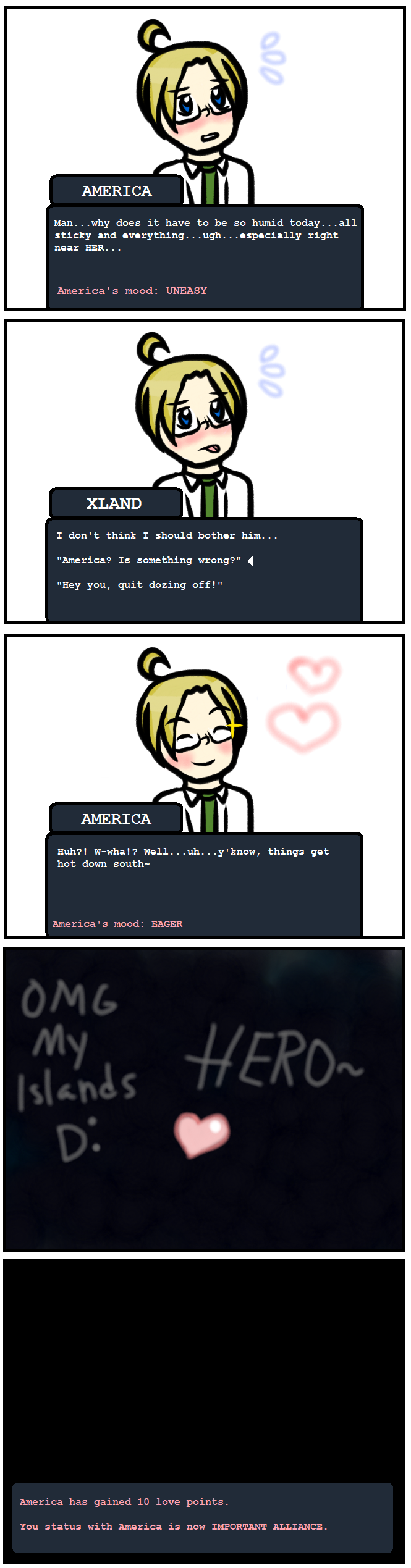 America+Xland APH Dating Sim