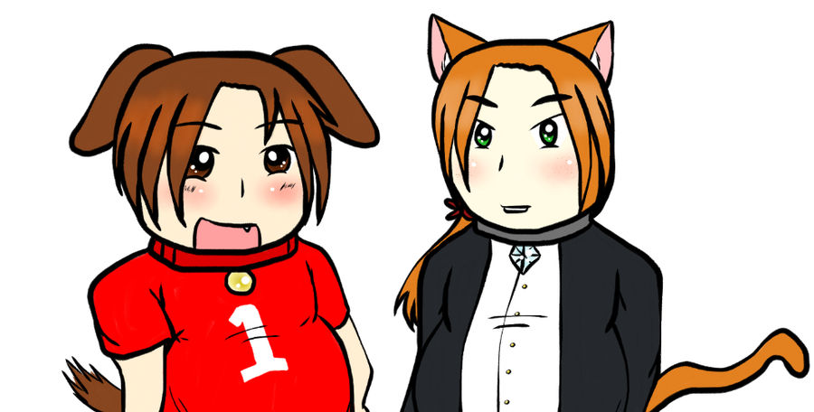 Inu-kun and Neko-kun