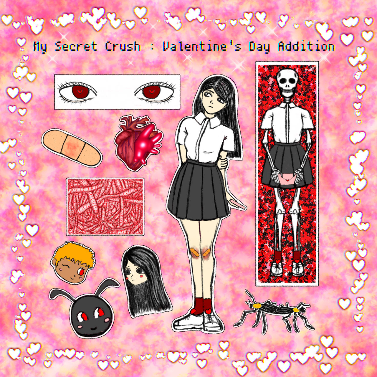 Fake Sticker Sheet for Valentine's Day by ididntsayanything00 on DeviantArt