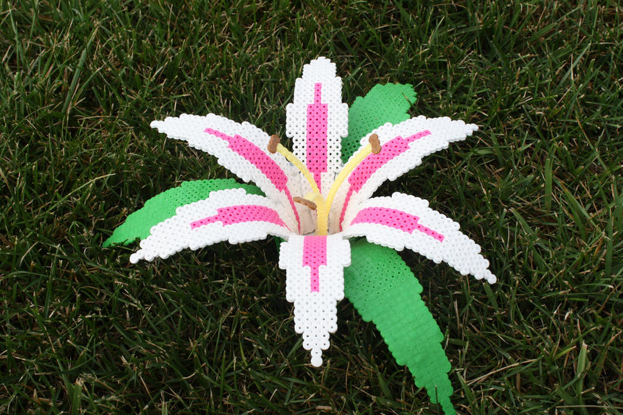 Perler Bead Lily