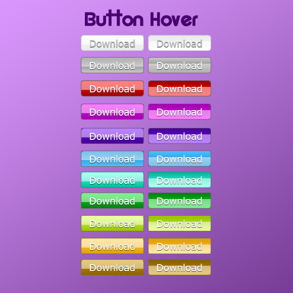 Free PSD: 10 Simple Web Button