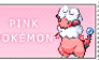 Pink pokemon stamp