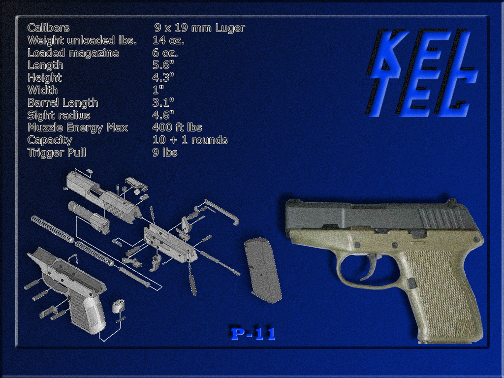 Kel-Tec P-11 .9mm