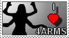I LOVE 4 ARMS stamp by TRADT-PRODUCTION