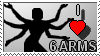 I LOVE 6 ARMS stamp by TRADT-PRODUCTION