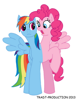 My little conjoined pony - Rainbow Dash and Pinkie