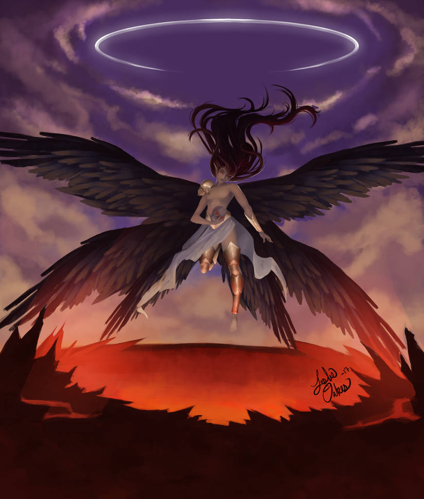 Небесный демон вк. Самаэль Шестикрылый ангел.