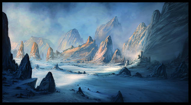 Sci-Fi Ice landscape