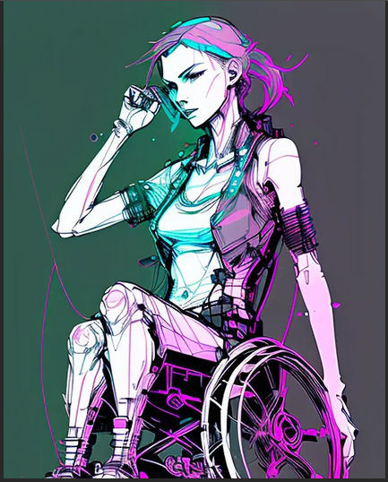 Robots Punkies AI generated punkie on wheels 3 by devonwheels1 on DeviantArt