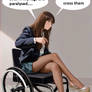 Lili 6 with paralysed crossed legs