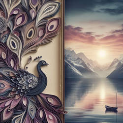 The Peacock - Art Style : Folded Paper
