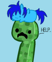 Creeper and Blue Tornado