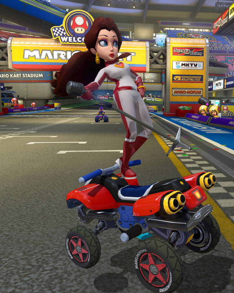 Mario Kart 8: Pauline in Princess Biker Outfit by PaulineDK7 on DeviantArt
