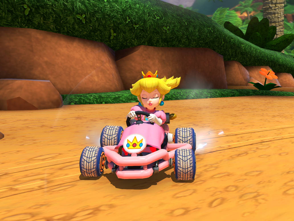 Mario Kart 8: Racing Princess Peach by PaulineDK7 on DeviantArt
