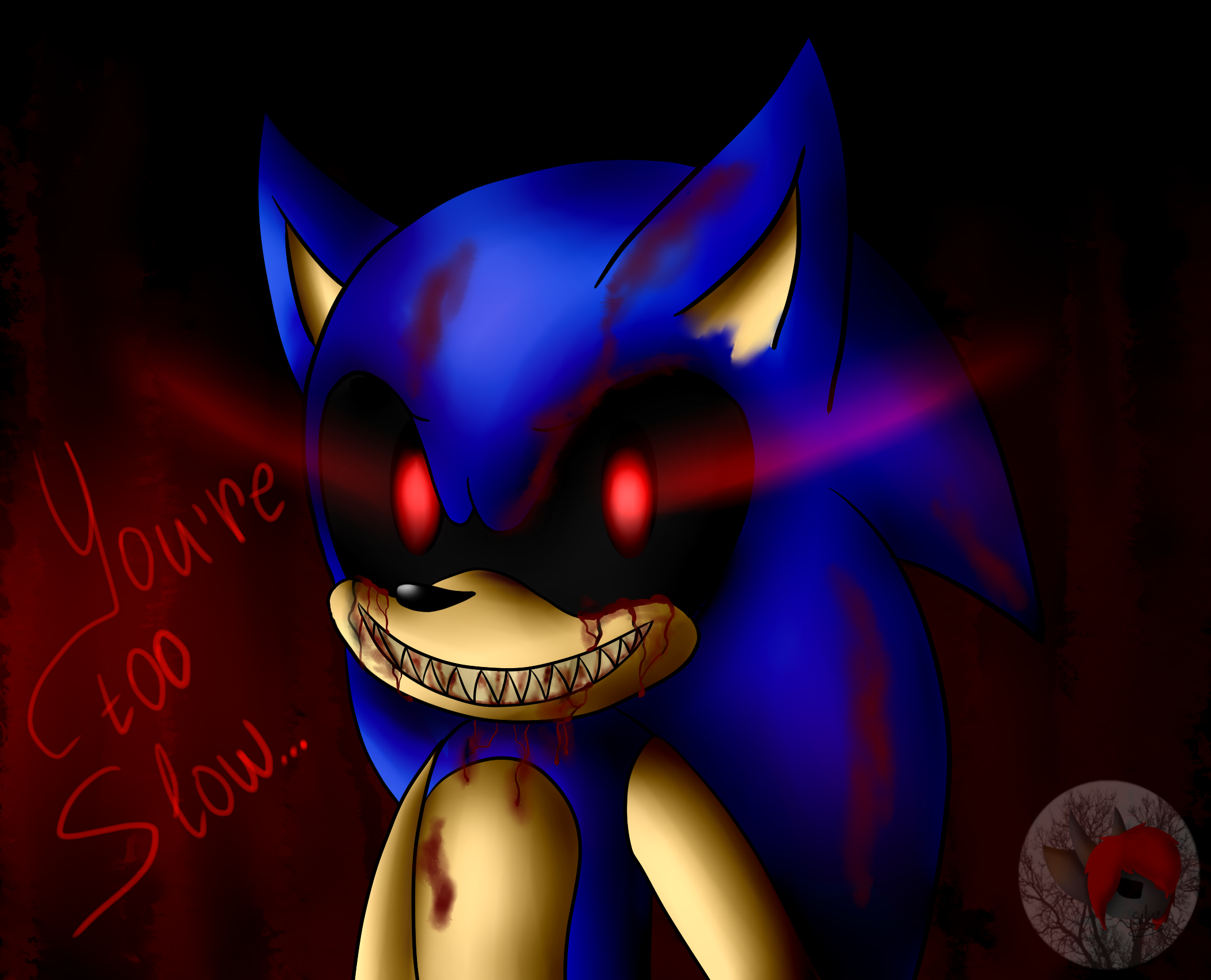 Sonic.EXE rewritten by AI by Joshua828282 on DeviantArt