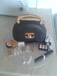 Bag n Make Up Cake