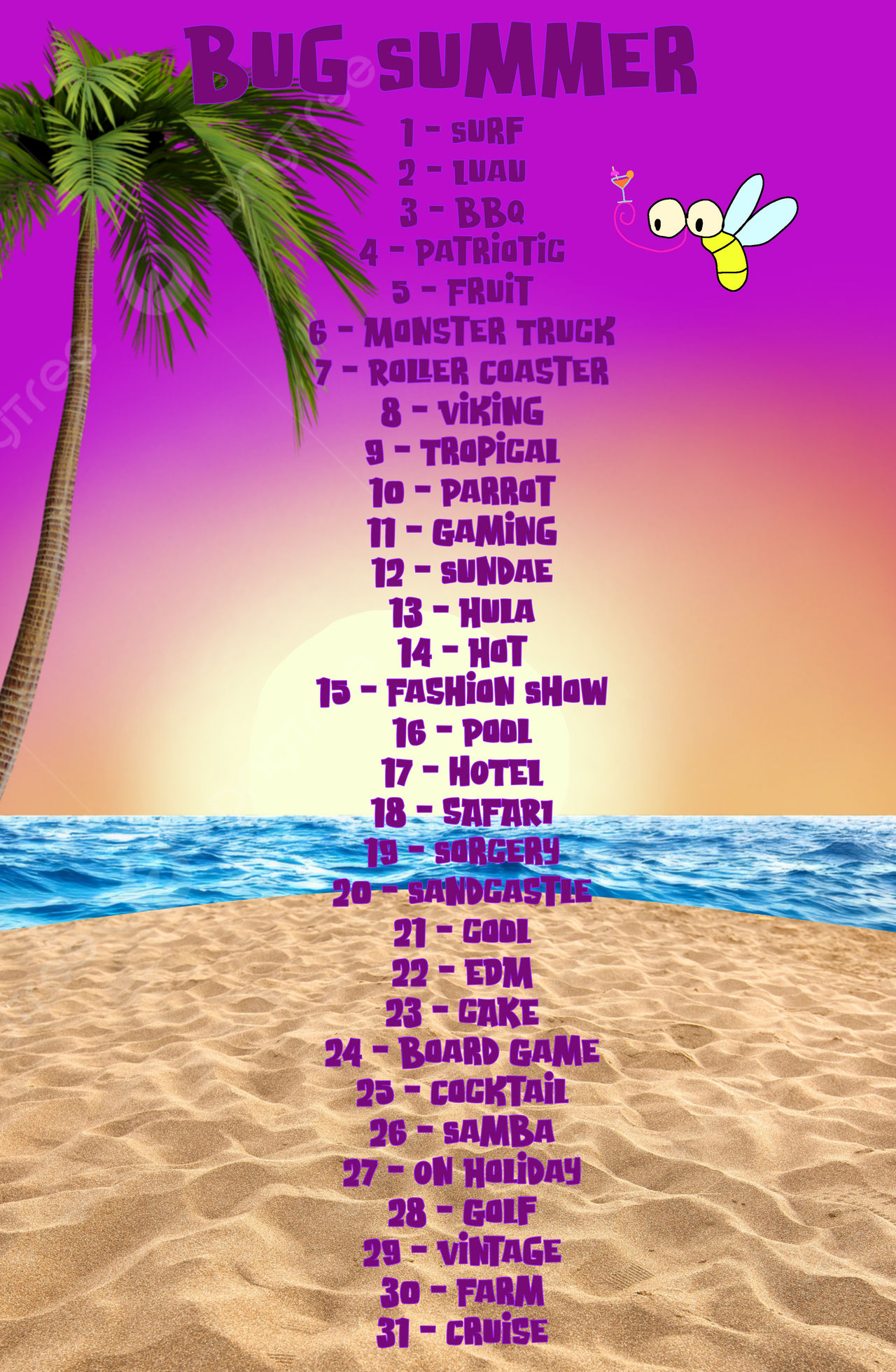 Bug Rocks Summer BUG SUMMER STARTS TOMORROW by Sophia193DA on DeviantArt