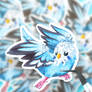 Budgie Glitter Sticker