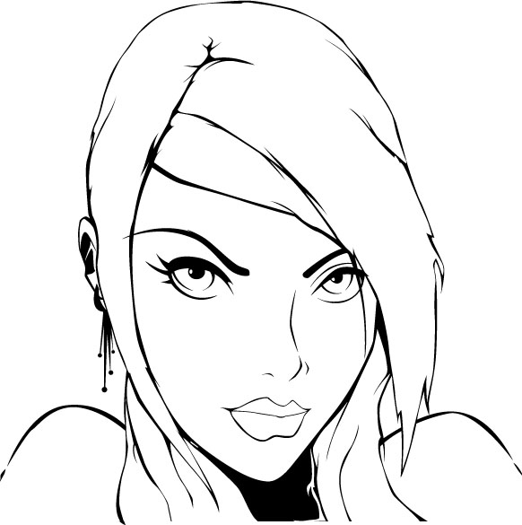 Line art by Xaomi