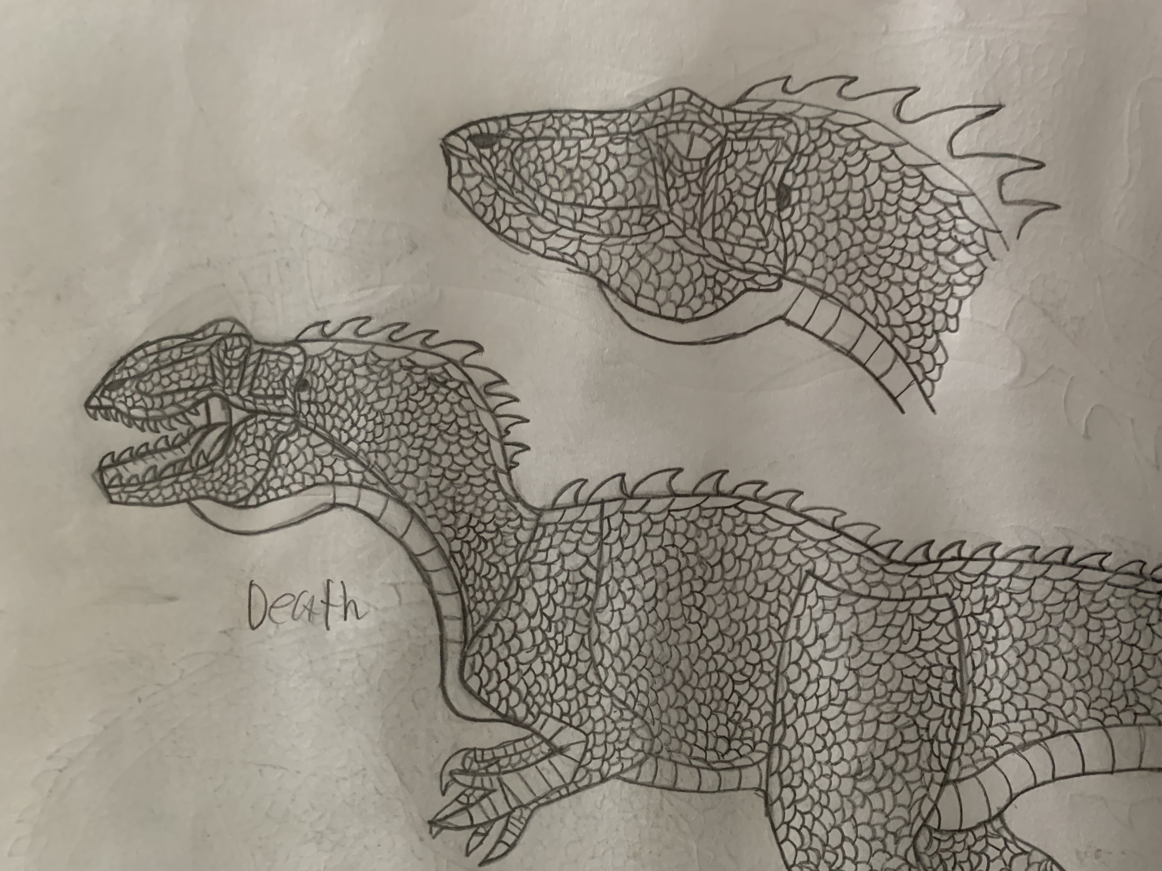 Raptor Sketch version 2 WIP by AngelDeath98 on DeviantArt