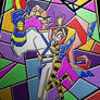 Stained glass earthworm jim?