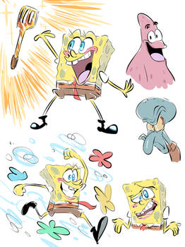 Spongebob doodles 