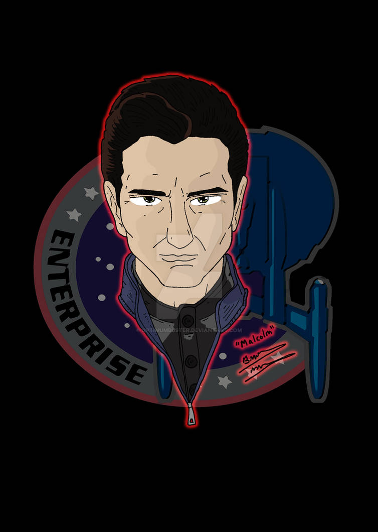 Star Trek Portraits - Lt. Malcolm Reed by OptimumBuster on DeviantArt