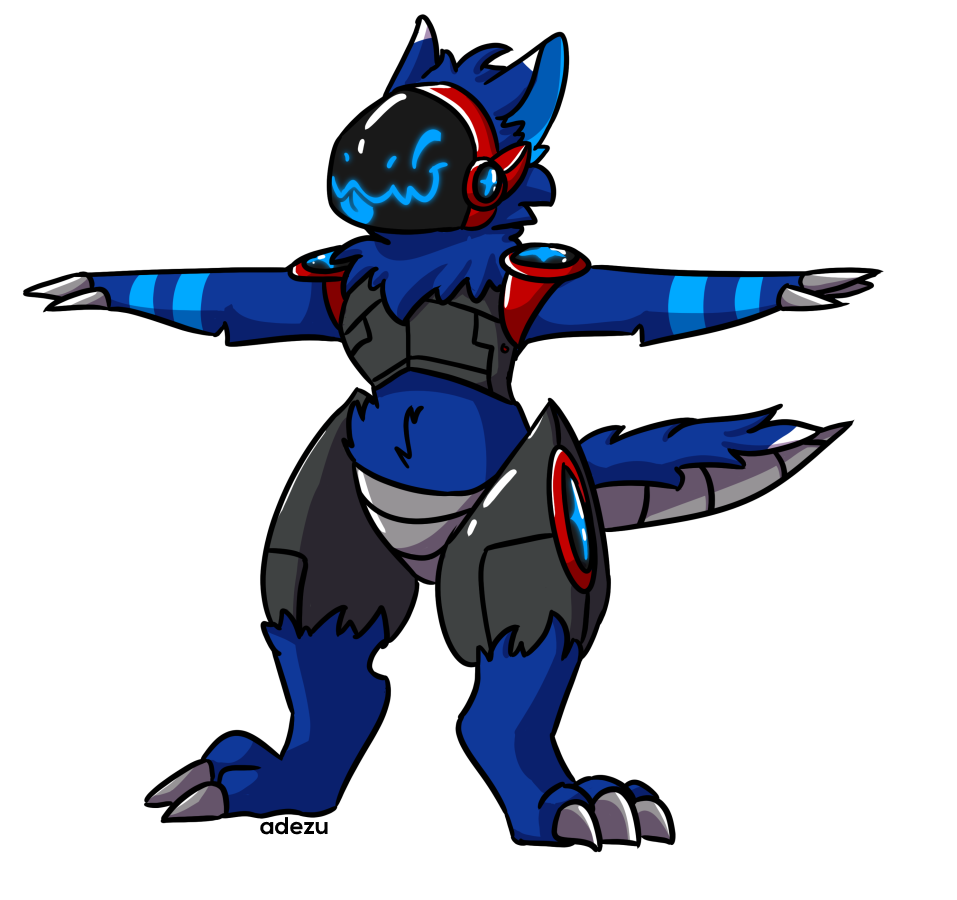 Dio pose protogen by DR4G0NW4RR10R -- Fur Affinity [dot] net