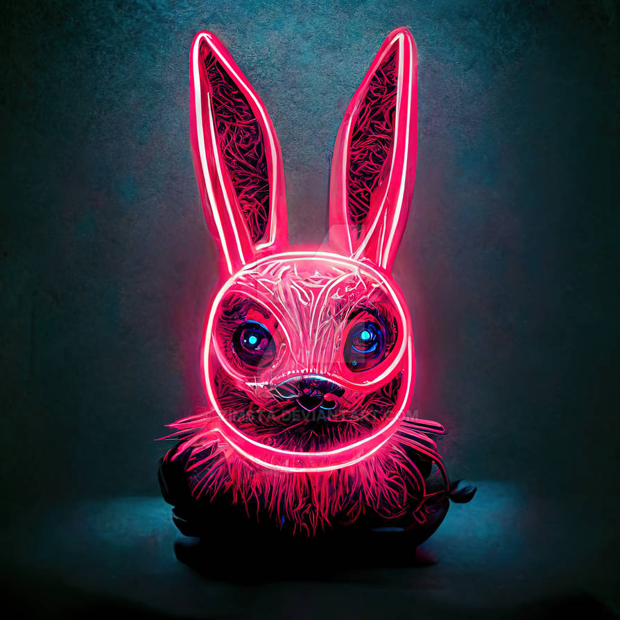 Neon Rabbit by zimsta on DeviantArt