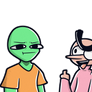 alien guy and JEFF
