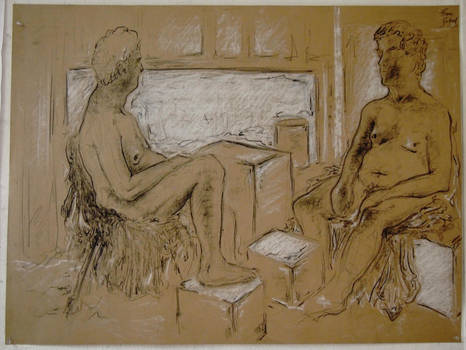 Figure Study- Seated Men