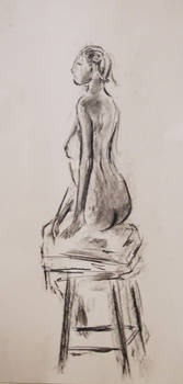 Figure Study- Seated Woman (behind)