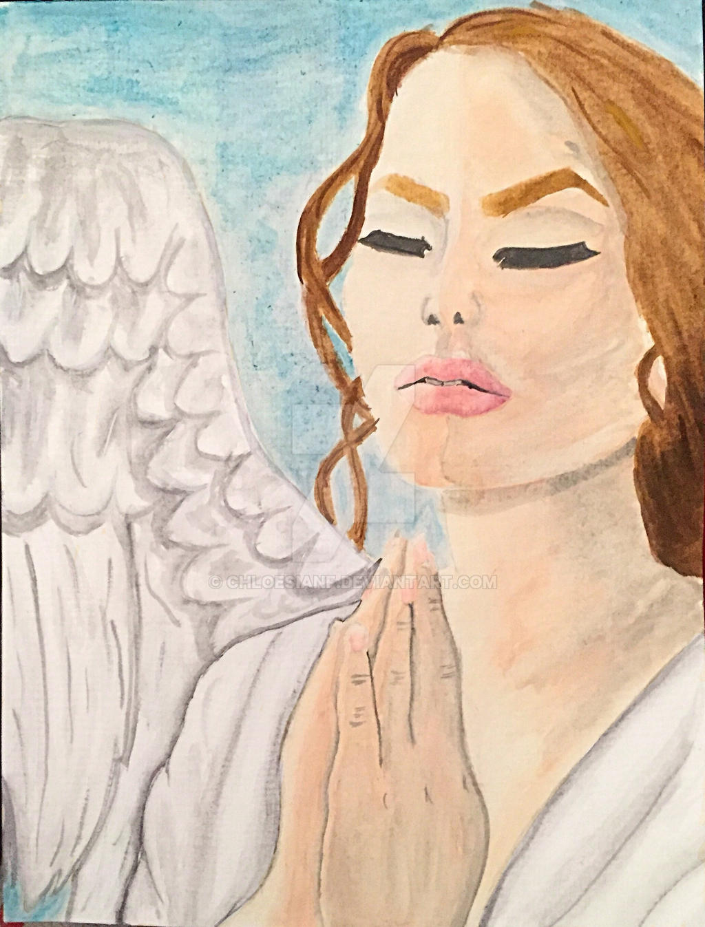 Praying Angel by Chloesianf on DeviantArt