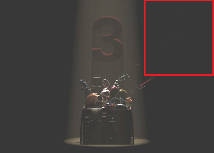 fnaf 3 teaser image brightened by freddythefazbear on deviantart.