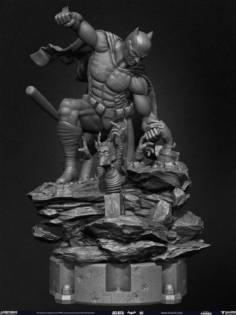 Batman Dceased DC Comics sculpted by Yacine BRINIS by YacineBRINIS on DeviantArt