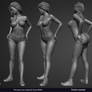 Female anatomy sculpted by Yacine BRINIS 001