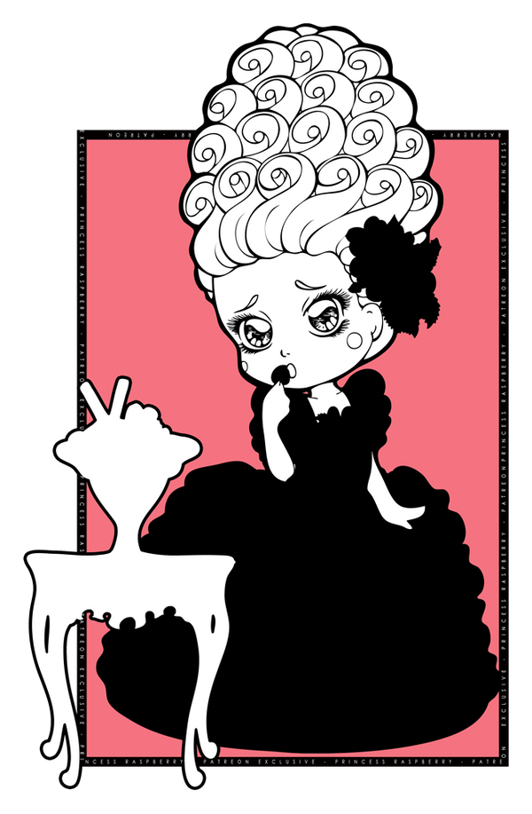 Chibi Blowing Raspberry Princess Raspberry Chibi by Chibivi-Linearts on DeviantArt