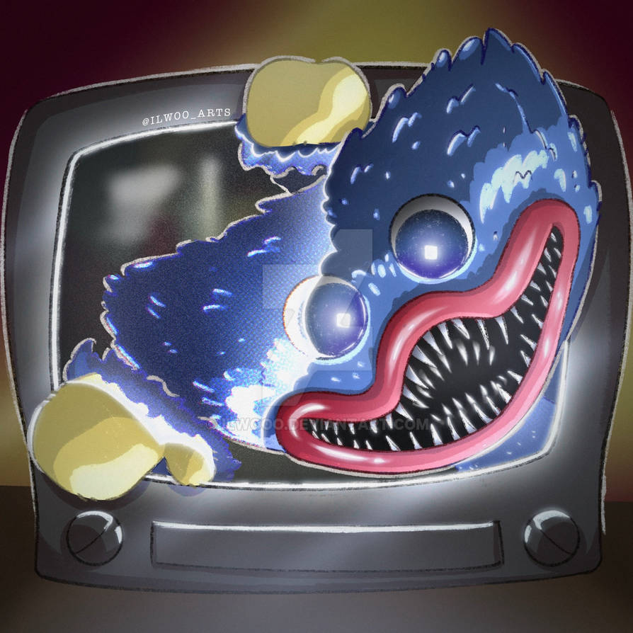 huggy Wuggy in a TV by Ilwooo on DeviantArt