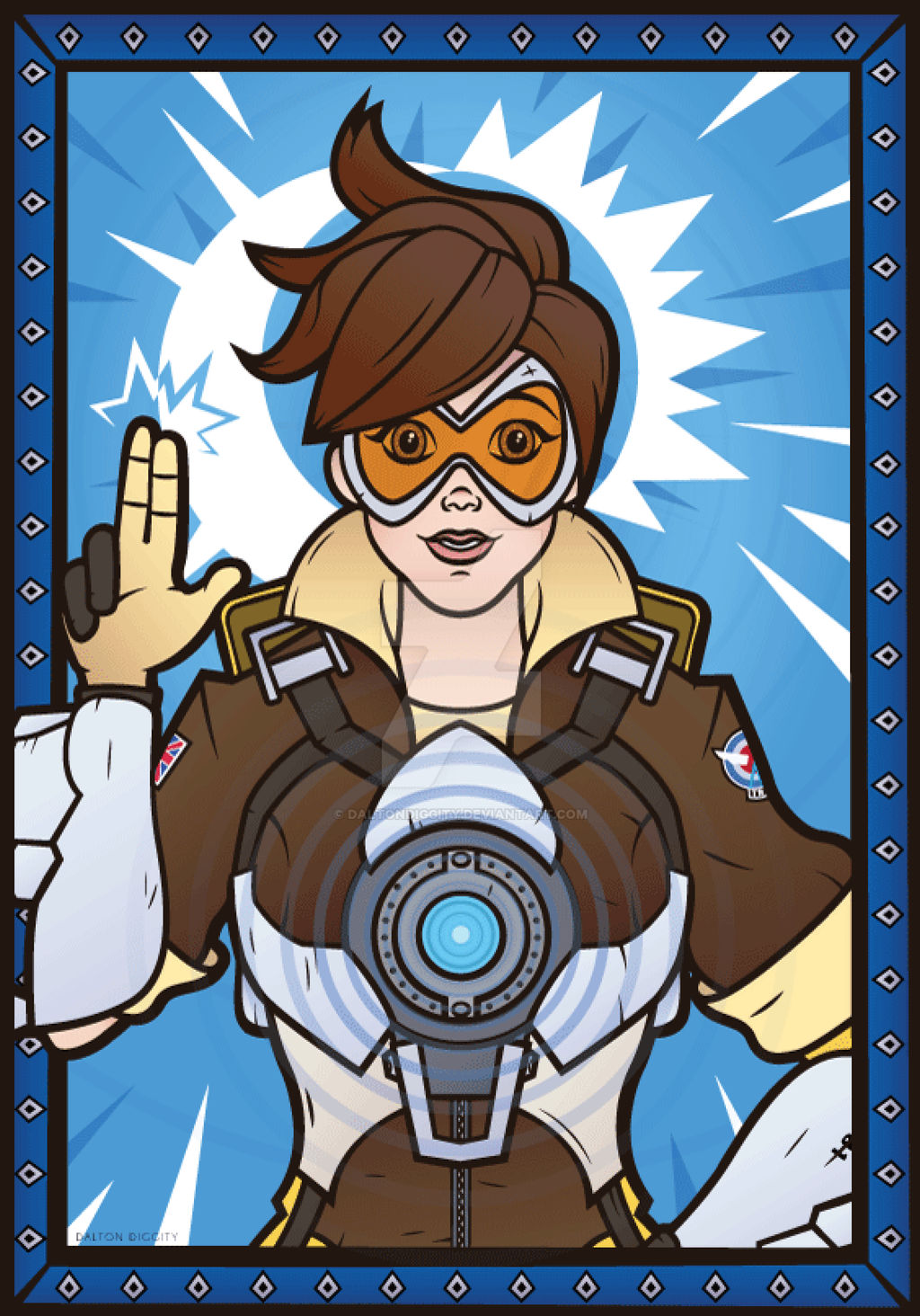 Tracer Deviantart Tracer - Overwatch by DaltonDiggity on DeviantArt