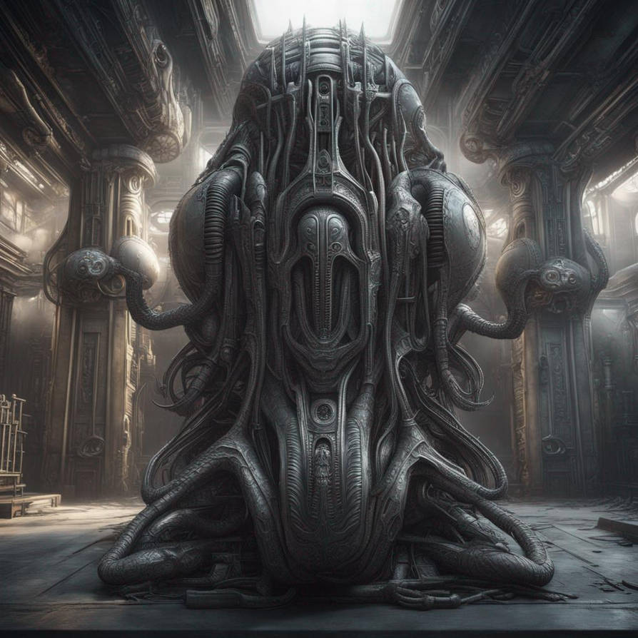 Detailed H.R. Giger-thing v1 by Maplehurst1 on DeviantArt