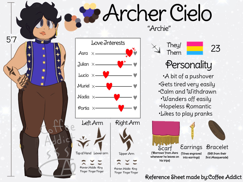 Archie Ref sheet! by C0ffeeAddictus on DeviantArt