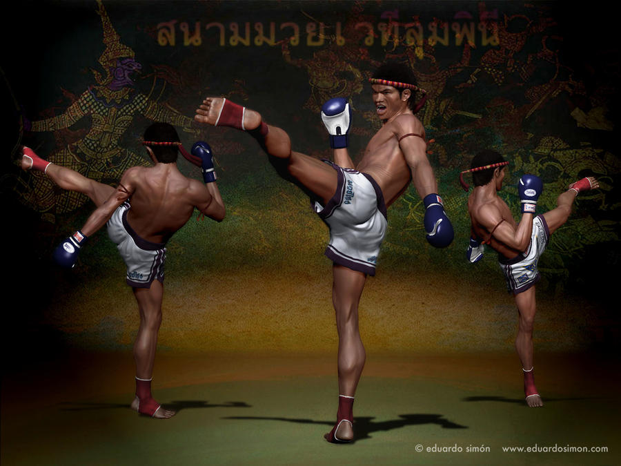 Buakaw kick-1 by edusimon on DeviantArt