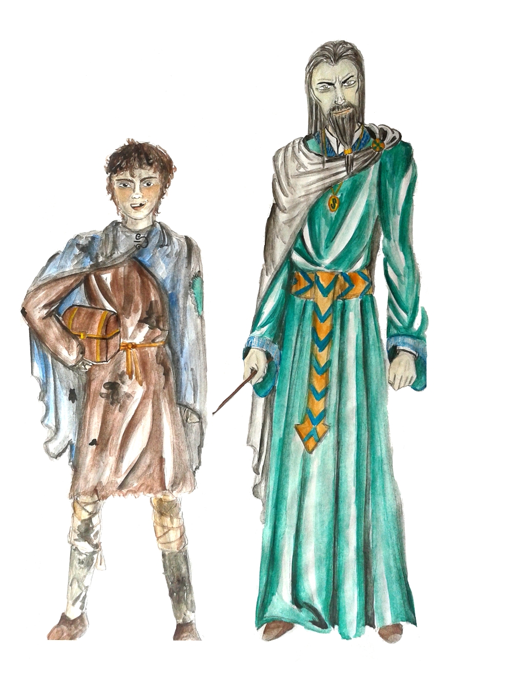 Salazar Slytherin and young Lupus