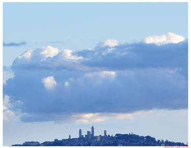 Clouds over San Gimignano